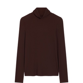 Kiera Ribbed Roll Turtleneck Top