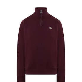 Crocodile Logo Half-Zip Sweatshirt