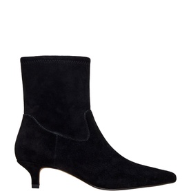 Suede Kitten Heeled Boots