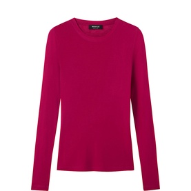 Mixed Construction Knitted Sweater