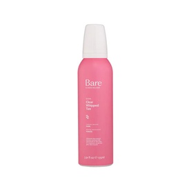 Bare by Vogue Clear Whipped Tan self-tan mousse in pink pump bottle with white cap