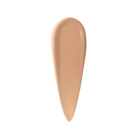 Warm beige foundation or concealer swatch showing smooth, medium-coverage texture on white background