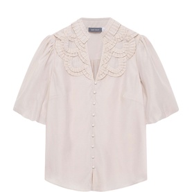 Oyster Pleated Blouse
