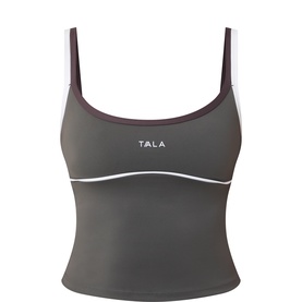 SkinLuxe Contrast Logo Double Strap Tank Top