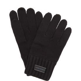 Logo Patch Knitted Gloves