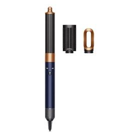 Dyson Airwrap&trade; Origin Multi-Styler & Dryer in Prussian Blue and Copper, shown with barrel and oval attachments