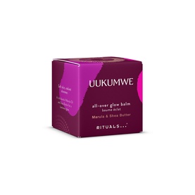 Rituals Uukumwe All-Over Glow Balm with Marula & Shea Butter in deep plum rectangular box packaging
