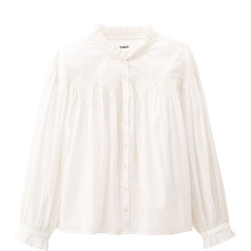 Tonia Embroidered Ruffle Blouse