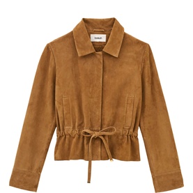 Manita Drawstring Suede Jacket