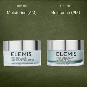 Elemis Results Around the Clock Gift Set featuring Pro-Collagen Marine Cream SPF30 and Pro-Collagen Night Cream duo