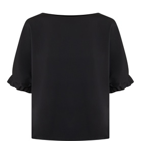 Nina Relaxed-Fit Satin Blouse