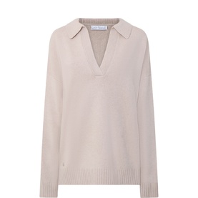 The Open Collar Cashmere Sweater