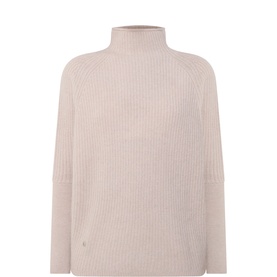 The Slouchy Rib Cashmere Turtleneck Sweater