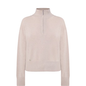 The Quarter Zip Cashmere Sweater