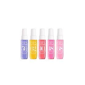 Sol De Janeiro Sol Many Compliments Gift Set, five mini body spray bottles in purple, yellow, coral, pink and hot pink shades