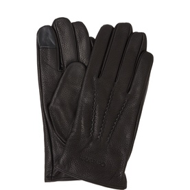 Classic Logo Leather Gloves