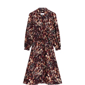 Elin Printed Flared Dress