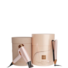 Deluxe Speed Hair Dryer and Chronos Hair Straightener Festive Gift Set in Cashmere Beige