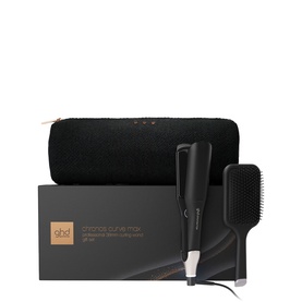 Chronos Max Best Wide Plate Hair Straightener Festive Gift Set in Black