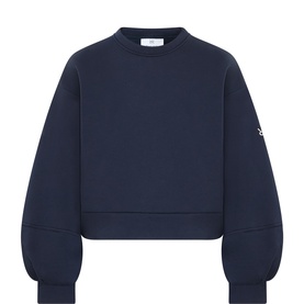 Lorelie Sleeve Logo Boxy Sweatshirt