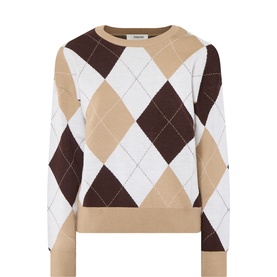 Thea Argyle Sweater
