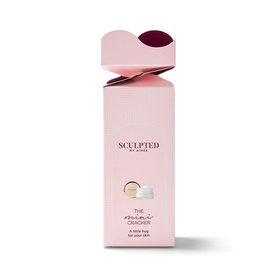 Sculpted by Aimee The Mini Cracker make-up gift set in blush pink tall box packaging with decorative top