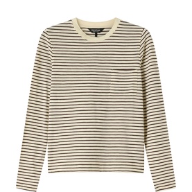 Striped Patch Pocket Top