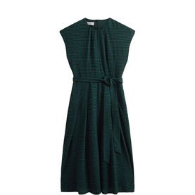 Viviene Belted Flared Dress