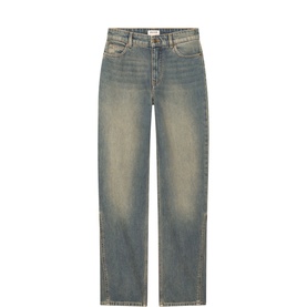 Ete Washed Straight-Leg Jeans