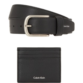 Leather Cardholder & Belt Gift Set