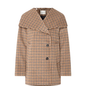 Carolyn Check Print Coat