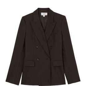 Dawson Herringbone Double-Breasted Blazer