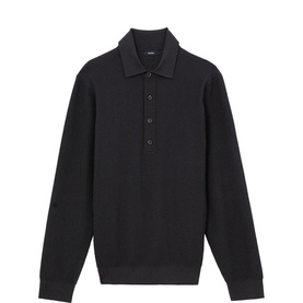 Admiral Ribbed Knitted Polo Shirt