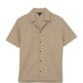 River Textured Cuban Collar Casual Shirt