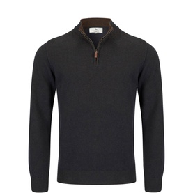 Cian Wolfhound Logo Quarter Zip Sweater