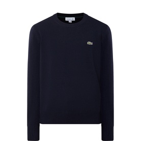 Croc Logo Knitted Wool Sweater