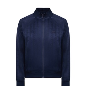 Croc Logo Monogram Jacquard Zip Sweatshirt