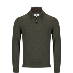 Sean Wolfhound Logo Quarter Zip Sweater