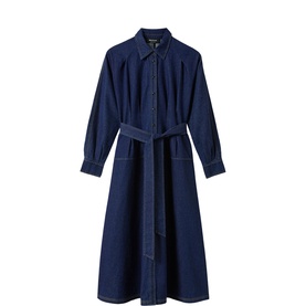 Belted Denim Shirt Dress