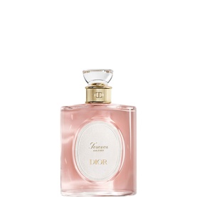 Dior Forever and Ever EDT in blush pink glass bottle with gold cap and oval label, eau de toilette fragrance