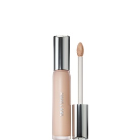 Haus Labs Triclone Skin Tech Concealer in light beige shade, shown with open doe-foot applicator wand beside the tube