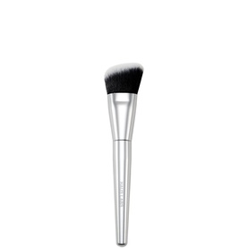 Haus Labs Foundation Brush with angled dense bristles and slim silver metal handle