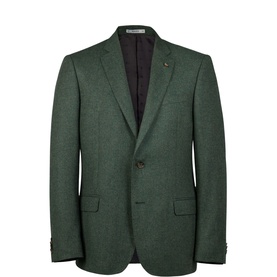 Ennis Wool Tweed Single-Breasted Blazer