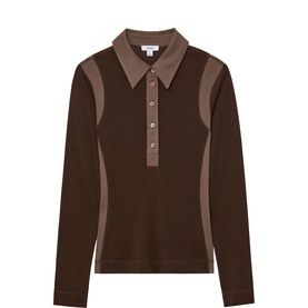 Wendy Colour Block Button Front Top
