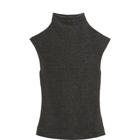 Seranne Fitted Turtleneck Top