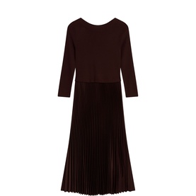 Lucinda Pleated Knitted Dress