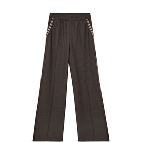 Marlow Side Stripe Mid-Rise Wide Leg Trousers