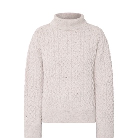 Land Cable Knit Turtleneck Sweater
