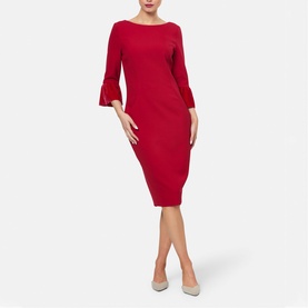 Alex Flared Cuff Pencil Dress
