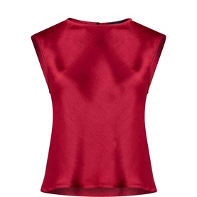 Nicki Satin Keyhole Top